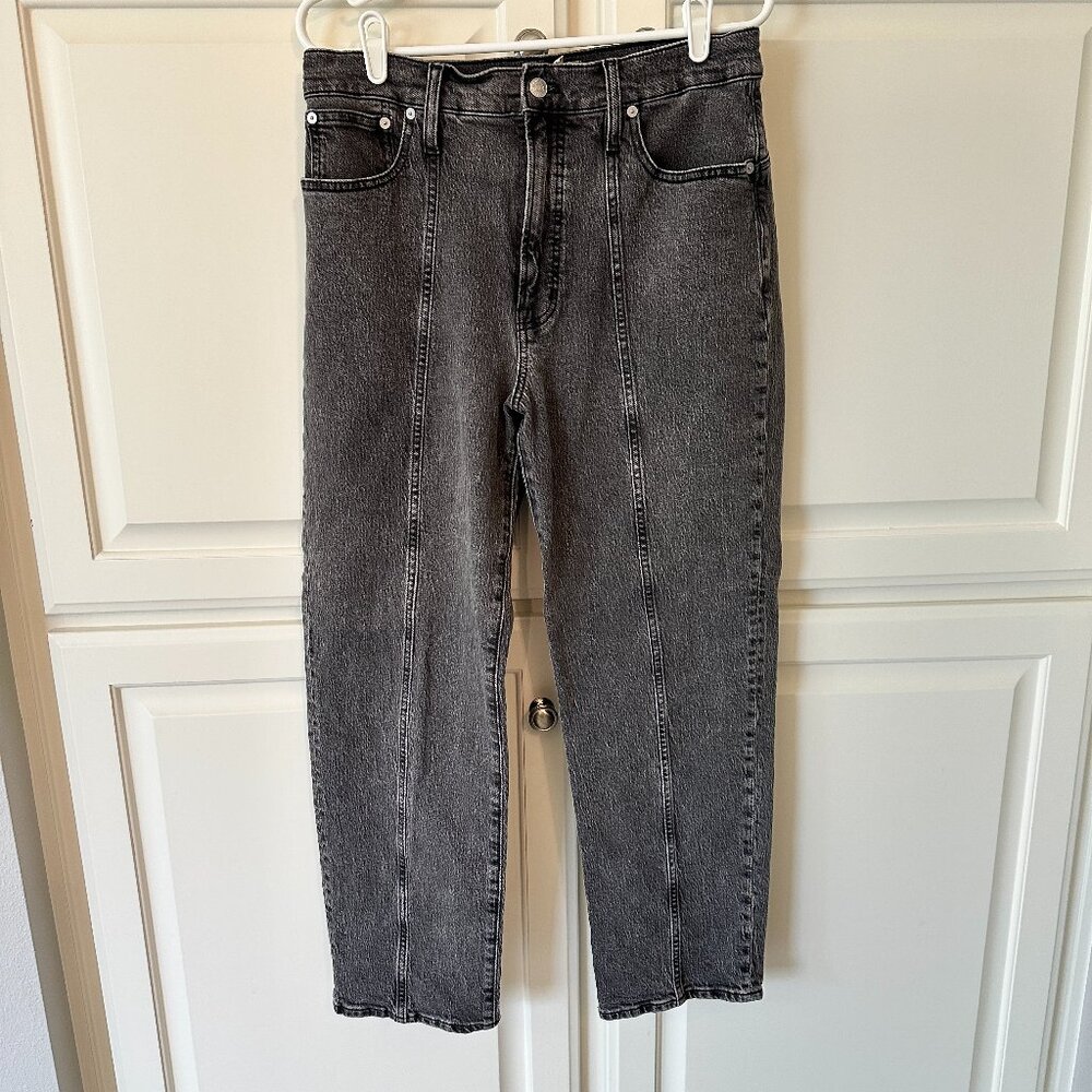 Madewell The Perfect Vintage Straight Jean Black Wash, Size 30